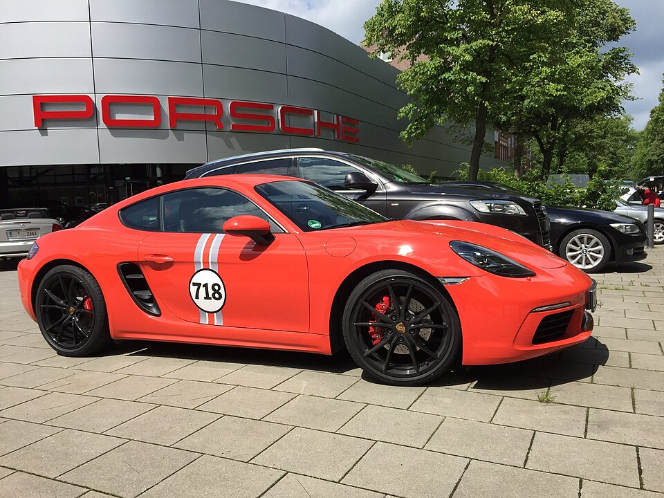 Foto de referencia de un Porsche 718 Cayman y Boxster